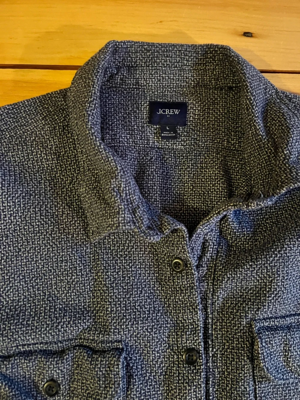 J crew Textured Button-Up Shirt